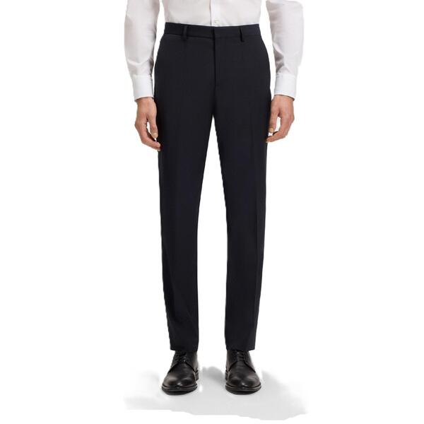 元締め メンズ ボトムス 心地好いズボン下 引っ切り無い Boss Men\u0027s H Genius Mm C Straight Leg Trousers Dark Blue 青み