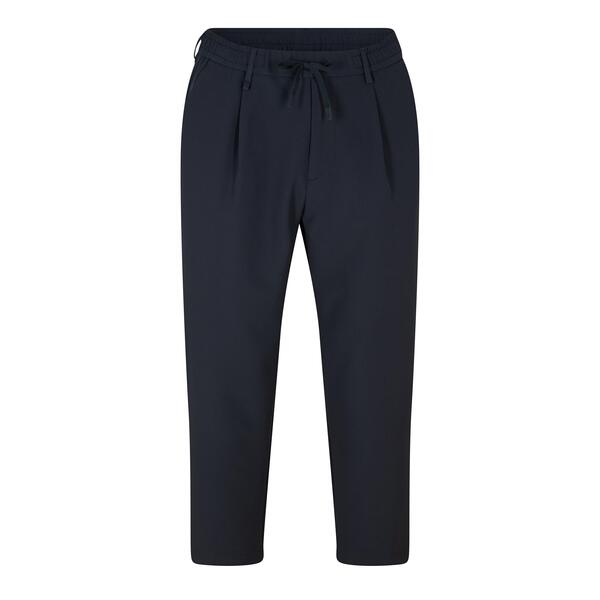元締め メンズ ボトムス 心地好いズボン下 引っ切り無い Boss Men\u0027s T Convert-Pleat Straight Leg Trousers Dark Blue 青み