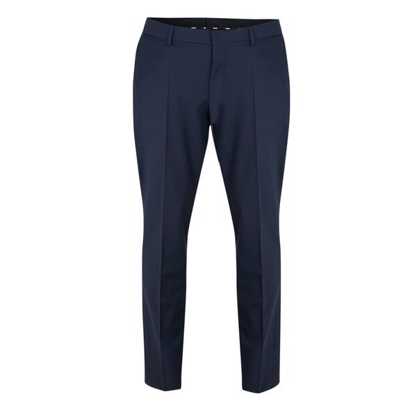 元締め メンズ ボトムス 心地好いズボン下 引っ切り無い Boss H-Leon-Mm-C-224 10245447 01 Straight Leg Trousers Mens Dark Blue 青み