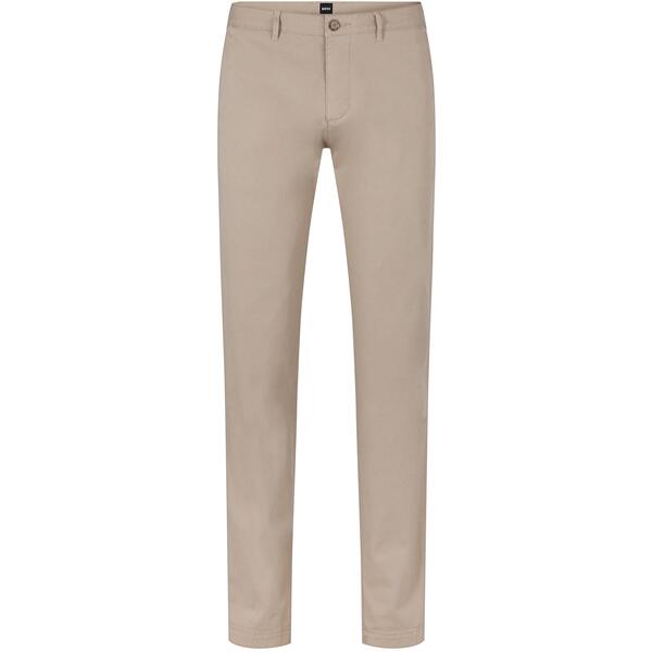 主任者 メンズ ボトムス 心地よいズボン下 か細い填まる Boss Men\u0027slim Fitrousers Open Beige ベージュ