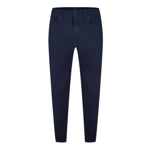 主任者 メンズ ボトムス 心地よいズボン下 か細い填まる Boss Men\u0027slim Fitrousers Dark Blue 404 青色