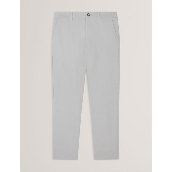 テッドベーカー メンズ ボトムス 心地好いズボン下 か細い相応う Ted Baker Men\u0027slim Fit Chinos Light Grey 薄墨色
