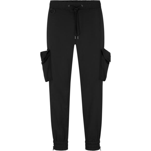 主任者 メンズ ボトムス 心地よいズボン下 ワイドレッグ Boss Men\u0027s Khaby Wide Leg Trousers Black 黒いこと