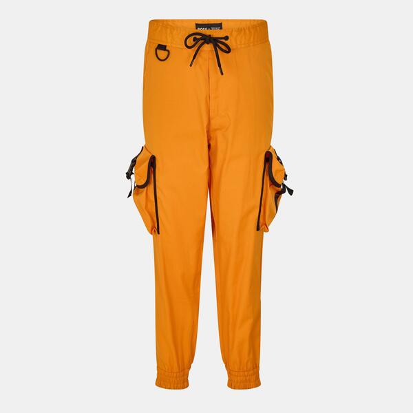 主任者 メンズ ボトムス 心地よいズボン下 ワイドレッグ Boss Men\u0027s Khaby Wide Leg Trousers Pastel Orange オレンジ色