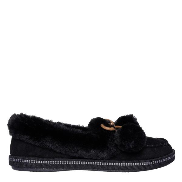 スケッチャーズ レディース シューズ サンダル Skechers Women\u0027s Cozy CampF Slippers Black 黒いこと