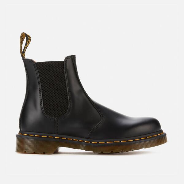 御医者さんマーチン メンズ シューズ ブーツ・レインブーツ チェルシーブーツ チェルシー なめし革 Dr Martens 2976 Smooth Leather Chelsea Boot Black 黒いこと