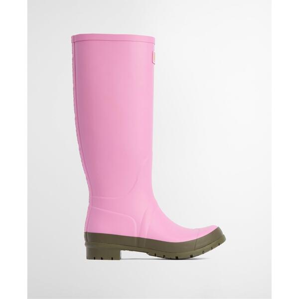 バブアー レディース シューズ ブーツ・レインブーツ Barbour Womens Abbey Wellington Boots Pink さくら色