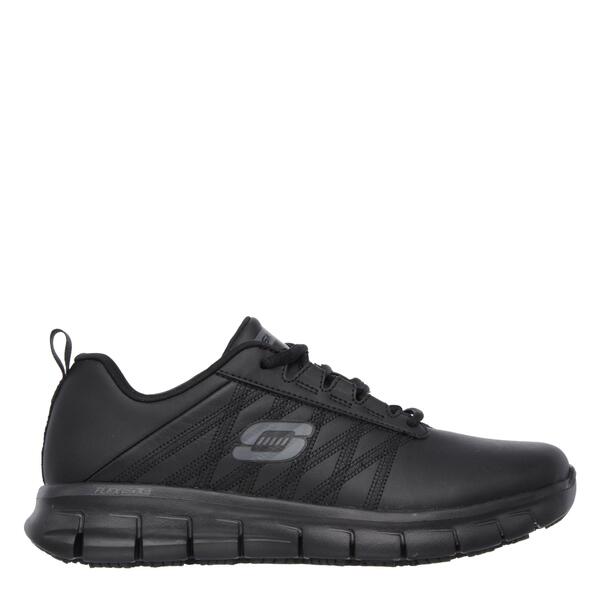 スケッチャーズ レディース シューズ ブーツ・レインブーツ スピード競技 Skechers Lace Up Athletic W Sr Outsole Non Slip Shoes Womens Black 黒いこと