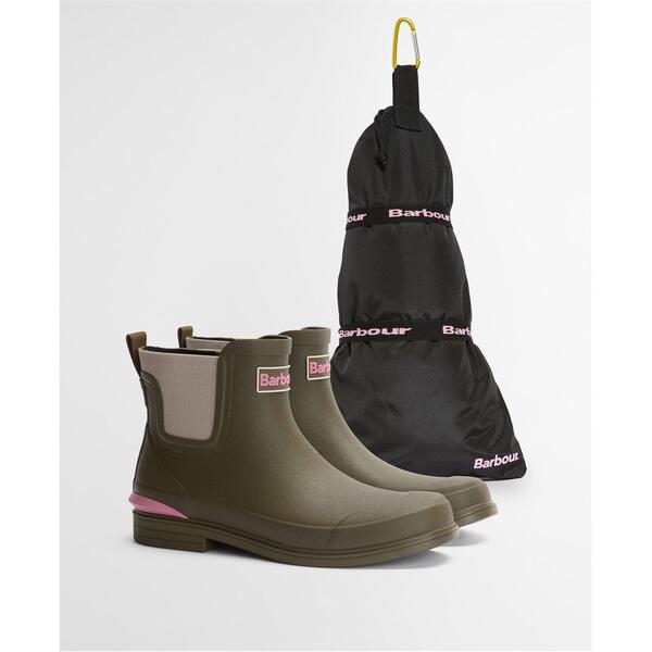 バブアー レディース シューズ ブーツ・レインブーツ アンクル Barbour Womens Abbeyfield Packable Ankle Wellingtons Olive オリーブ