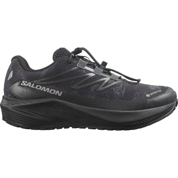 サロモン レディース シューズ スニーカー Salomon Aero Flow Gravel GTX Trail Running Shoes Womens Black/Black 黒いこと