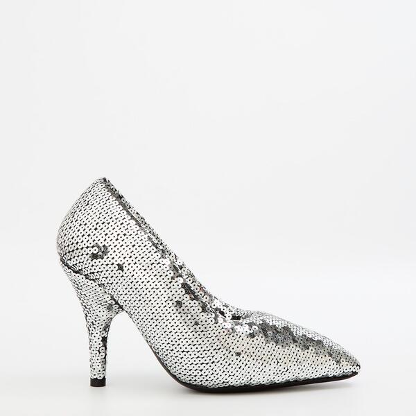 バレンシアガ レディース シューズ パンプス Balenciaga Women\u0027stiletto Court Shoesilver しろがね色