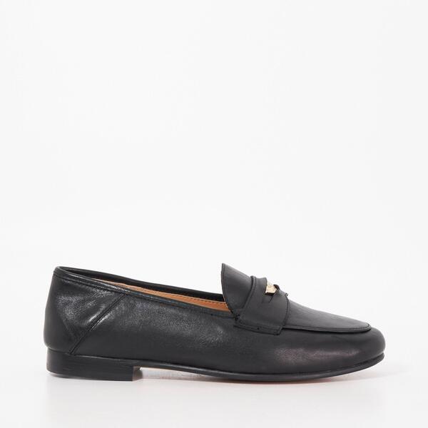 デューンロンドン レディース シューズ パンプス 置き目毛皮 Dune London Women\u0027s Greek Loafers Black Leather 黒いこと