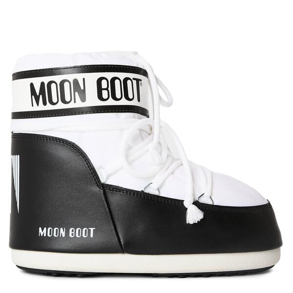 お月さまブーツ レディース シューズ ブーツ・レインブーツ ナイロン Moon Boot Icon Low Nylon Boots White 白いこと