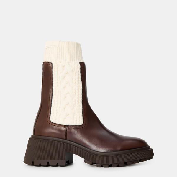 ジミーチュー レディース シューズ ブーツ・レインブーツ アンクル ヒール Jimmy Choo Women's Ankle Heeled Boots Chocolate/Latte チョコレート|ReVida 店