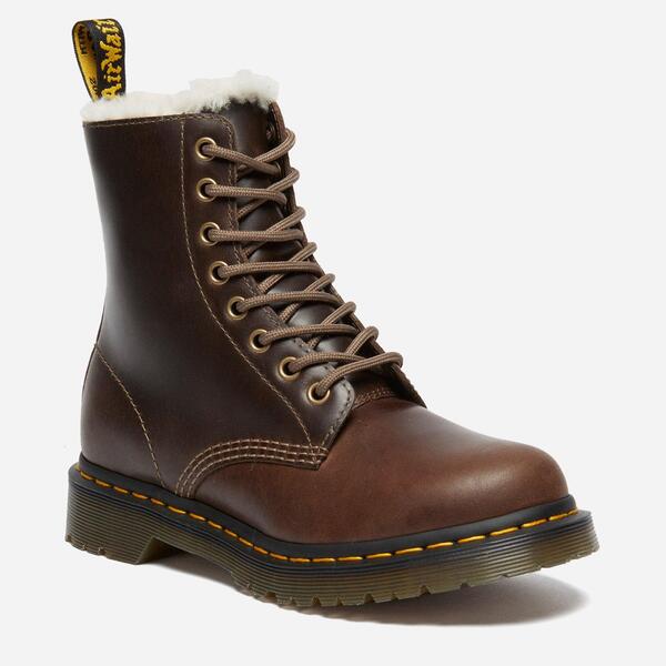 お医者さんマーチン レディース シューズ ブーツ・レインブーツ Dr Martens 1460 Serena Faux Fur Linedarkhaki カーキ