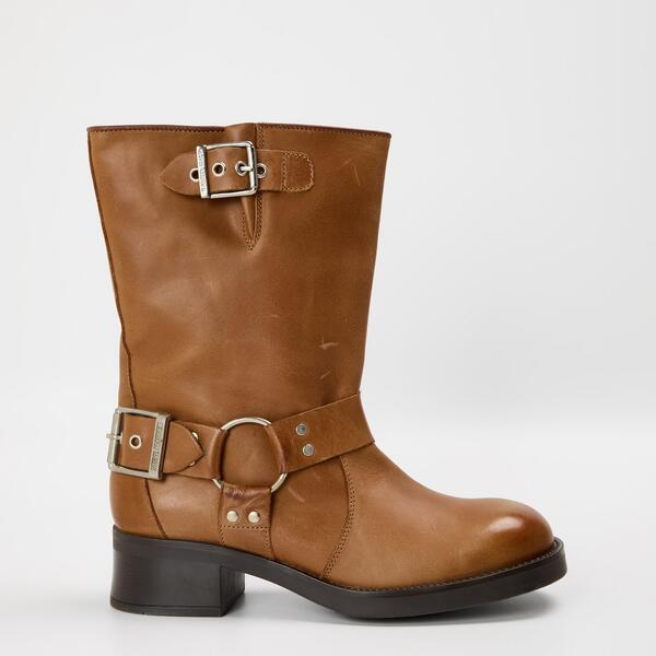 スティーブ マデン レディース シューズ ブーツ・レインブーツ アンクル 踵 Steve Madden Women\u0027s Blessing Ankle Heeled Boots Tan Lthr タン