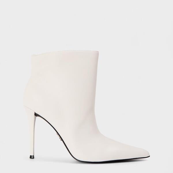 スティーブ マデン レディース シューズ ブーツ・レインブーツ アンクル 踵 Steve Madden Women\u0027sentinel Ankle Heeled Boots White Lthr 白いこと