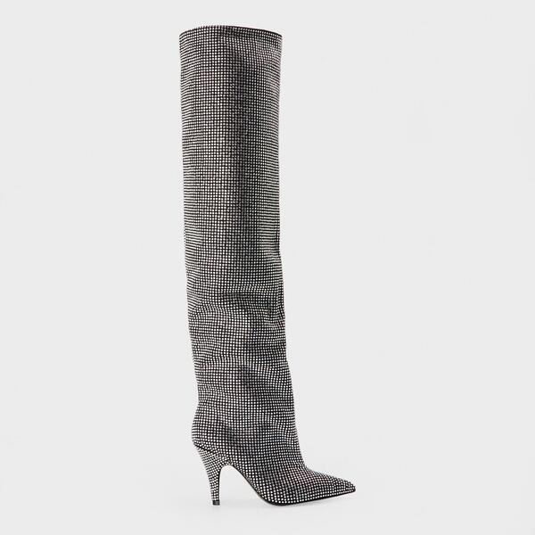 スティーブ マデン レディース シューズ ブーツ・レインブーツ Steve Madden Women's Mazer Knee High Boots Black ブラック|ReVida 店