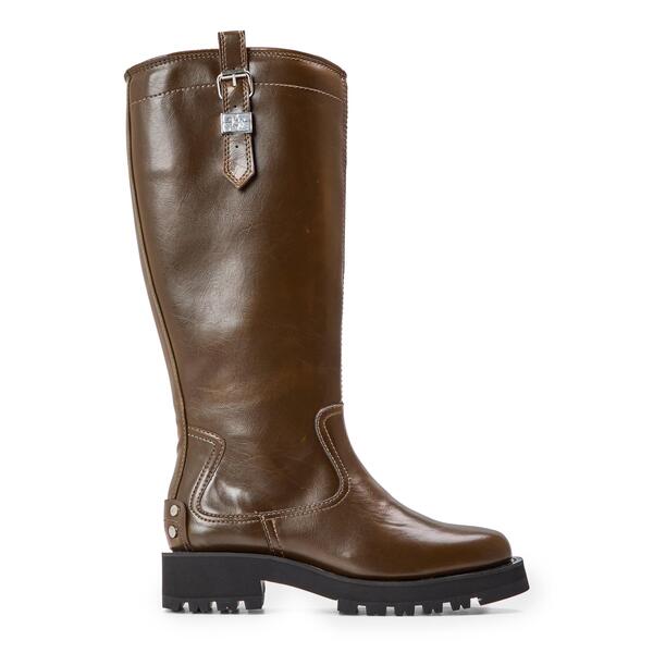 ガニー レディース シューズ ブーツ・レインブーツ Ganni Womens High Boots Dark Olive オリーブ｜ReVida 店