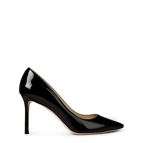 ジミーチュー レディース シューズ パンプス 踵 Jimmy Choo Romy 85 Patent Heels Black 黒いこと