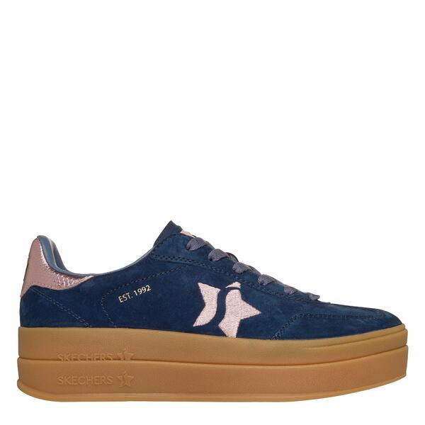 スケッチャーズ レディース シューズ スニーカー Skechers Women\u0027s Casualow-Top Trainers Navy/Pink 米国海軍
