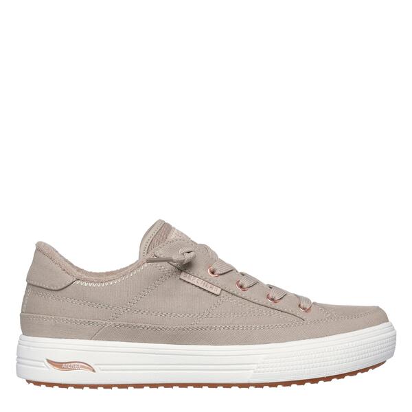 スケッチャーズ レディース シューズ スニーカー Skechers Arch Fit Arcade-Meet Ya There Canvas Trainers Womens Taupe トープ