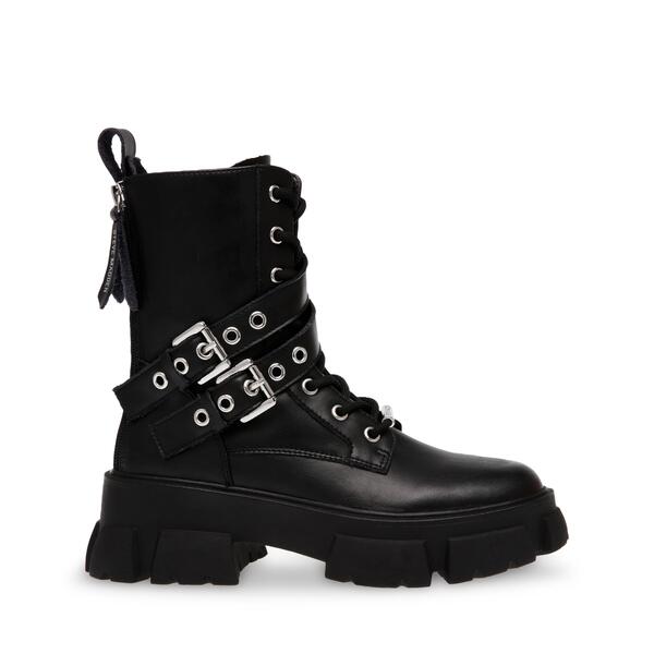 スティーブ マデン レディース シューズ サンダル ブーツ Steve Madden Women\u0027s Traction Boot Slippers Blk Action Lthr