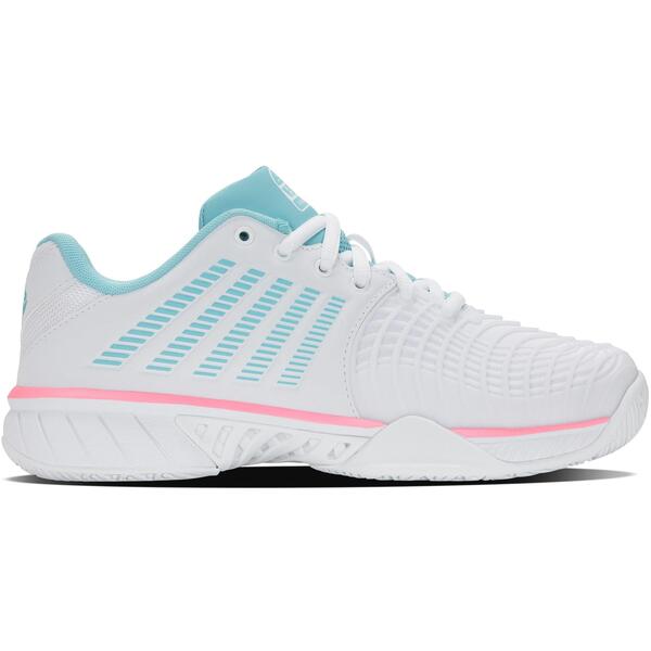 容れものイス レディース シューズ スニーカー K-Swiss Women\u0027s Express Lite Padel Trainers White/Neon Pink 白いこと