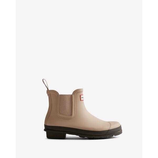 山立ち レディース シューズ ブーツ・レインブーツ チェルシー アンクル Hunter Original Chelseankle Boots Choco Brown 赤銅色