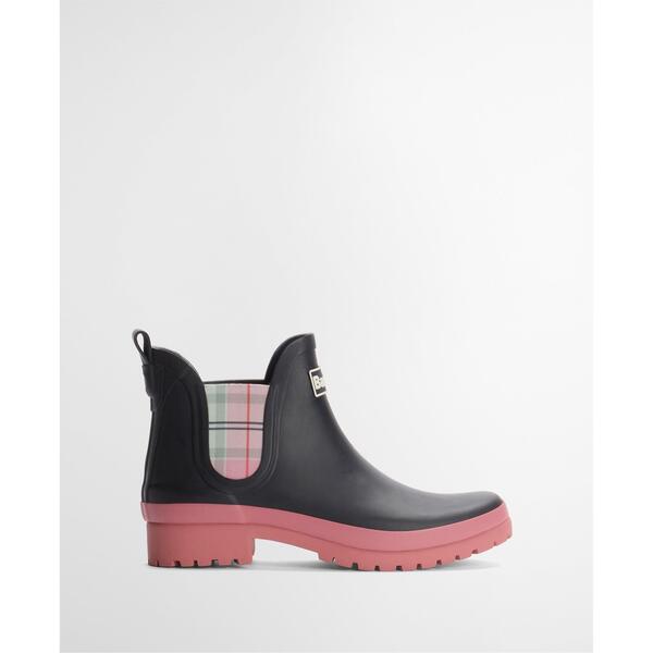 バブアー レディース シューズ ブーツ・レインブーツ Barbour Mallowellington Boots Navy/Cherry 米国海軍