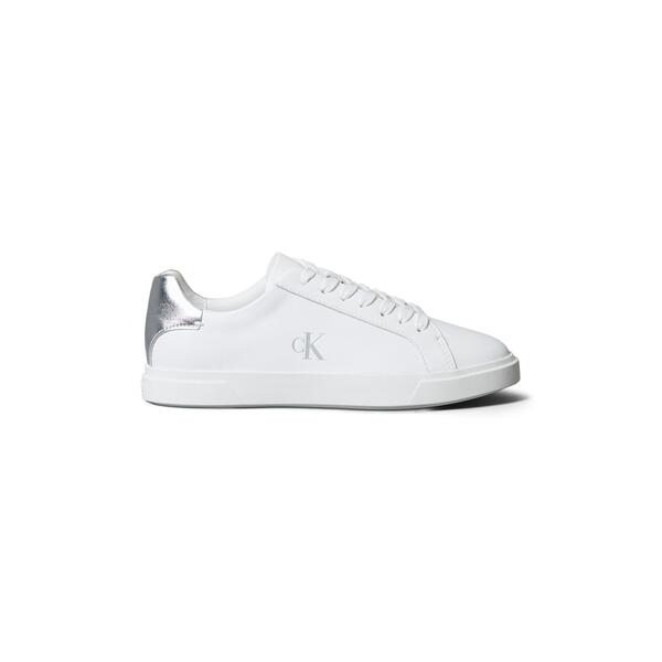カルバンクライン レディース シューズ スニーカー Calvin Klein Women\u0027s CK Low Pro Cups Mt Courtrainers White/Silver 白いこと