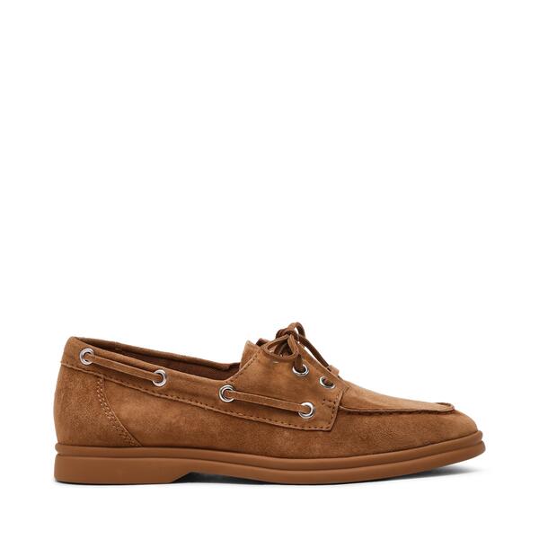 スティーブ マデン レディース シューズ パンプス 置き目毛皮 Steve Madden Ports Loafer Ld99 Cognac Suede