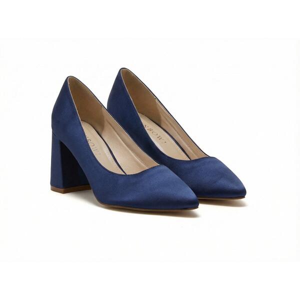 虹霓 レディース シューズ パンプス Rainbowomen\u0027s Block Court Shoes Mid Navy 米国海軍