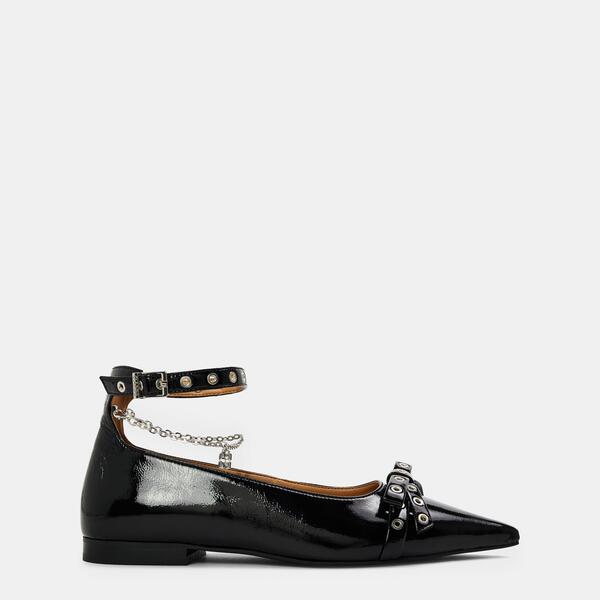 ガニー レディース シューズ パンプス Ganni Women\u0027s Ballet Pumps Black 黒いこと