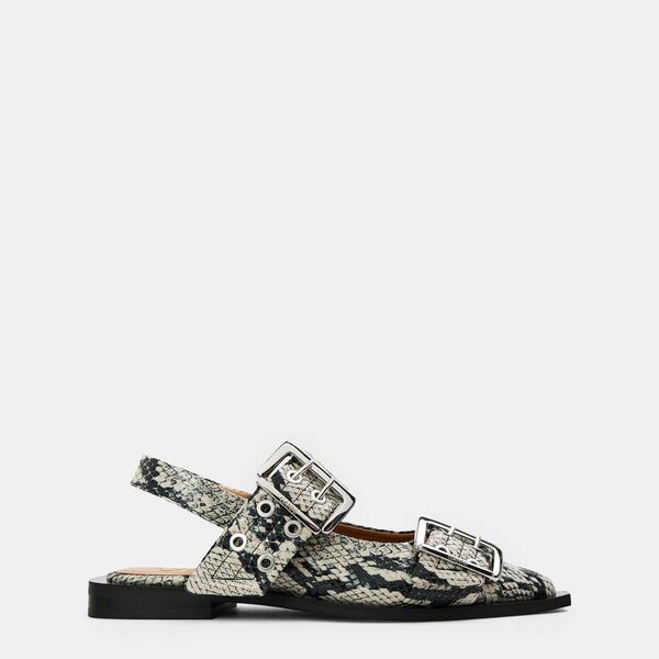 ガニー レディース シューズ パンプス Ganni Women\u0027s Ballet Pumps Croc