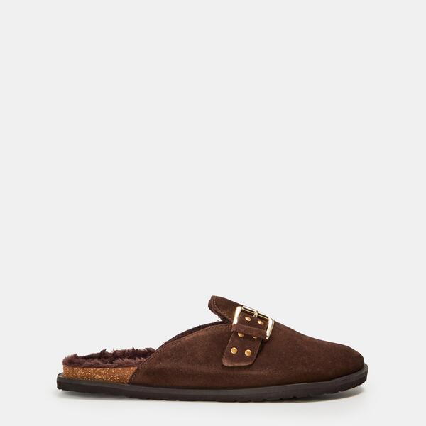 スティーブ マデン レディース シューズ サンダル Steve Madden Women\u0027s Evergreen Clogs Brown Suede 赤銅色