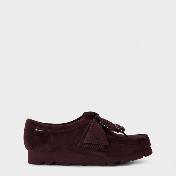 クラークス レディース シューズ パンプス Clarks Originals Women\u0027s Wallabee Gore-Tex Moc Toe Formal Shoes Purple Grape パープル