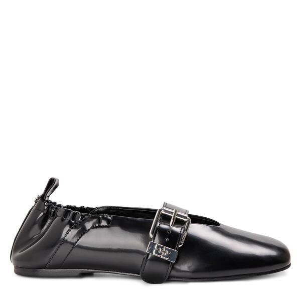 ガニー レディース シューズ パンプスエード Ganni Women\u0027suede Balloon Box Latex Ballet Pumps Black 黒いこと