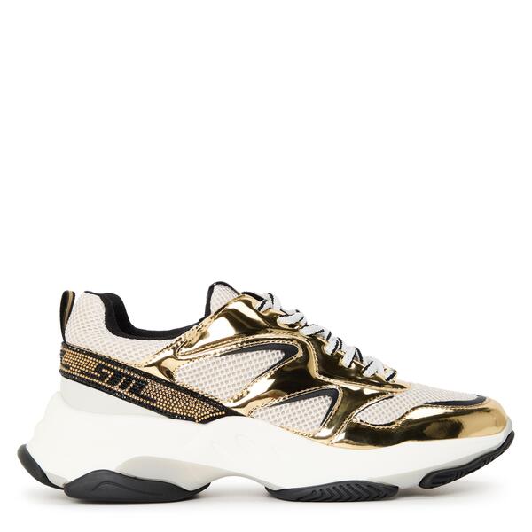 スティーブ マデン レディース シューズ スニーカー Steve Madden Women\u0027s Medallist2 Low-Top Trainers Gry/Gld