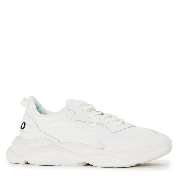 フューゴ レディース シューズ スニーカー Hugo Leon Runn Rnbp 10274044 01 Low-Top Trainers Womens White 白いこと