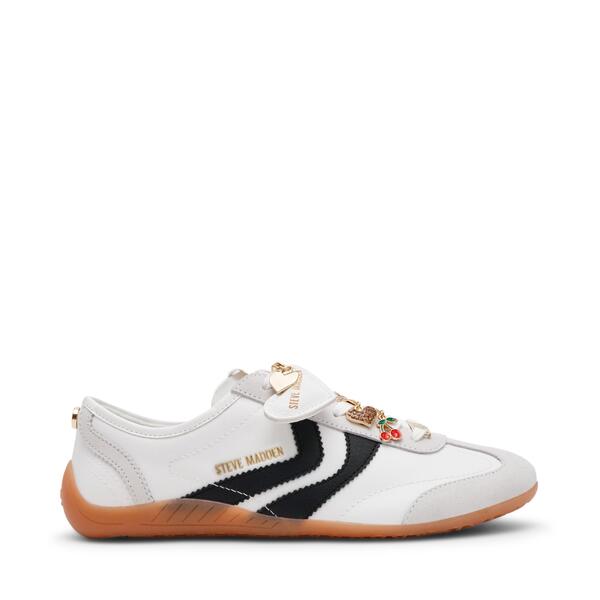 スティーブ マデン レディース シューズ スニーカー Steve Madden Women\u0027s Low-Top Trainers White/Black 白いこと