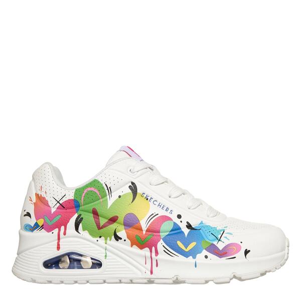スケッチャーズ レディース シューズ スニーカー Skechers Women\u0027s Casualow-Top Trainers White/Multi 白いこと
