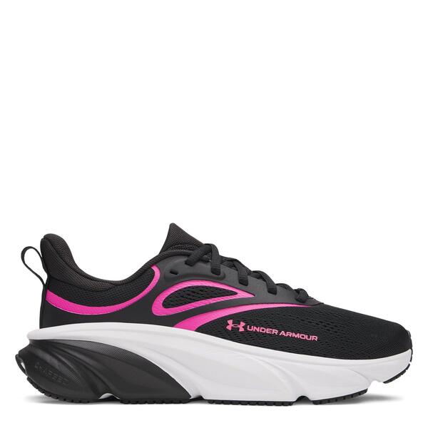アンダーアーマー レディース シューズ スニーカー Under Armour UA Charged+ Rogue 6 Blk/Pink/Wht サクラ色