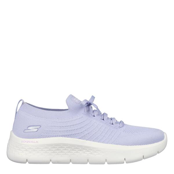 スケッチャーズ レディース シューズ スニーカー レース ニット Skechers Flat Knit Fixed Lace Slip On Trainers Womens Lavender ラベンダー｜ReVida 店 13,636円