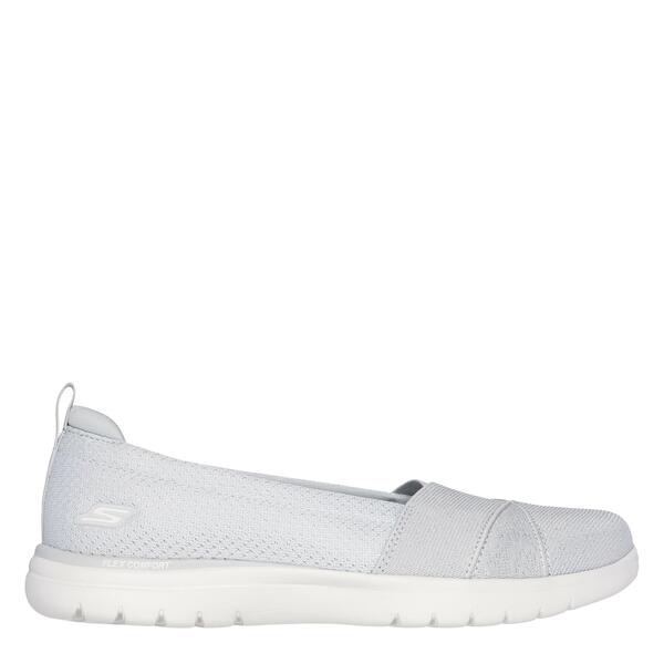 スケッチャーズ レディース シューズ スニーカー Skechers Women\u0027slip On Trainers Light Grey 薄墨色