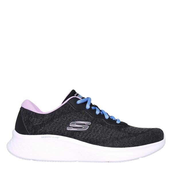 スケッチャーズ レディース シューズ スニーカー Skechers Women\u0027slip On Trainers Black/Lavender 黒いこと