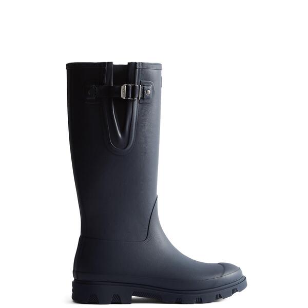 狩り人 メンズ シューズ ブーツ・レインブーツ 落ちこむ Hunter Downpour Adjustable Boot Navy 米国海軍