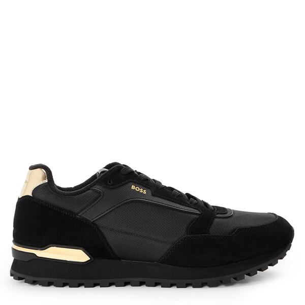 主任者 メンズ シューズ スニーカー Boss Men\u0027s Parkourunners Modern Athletic Design Black 黒いこと