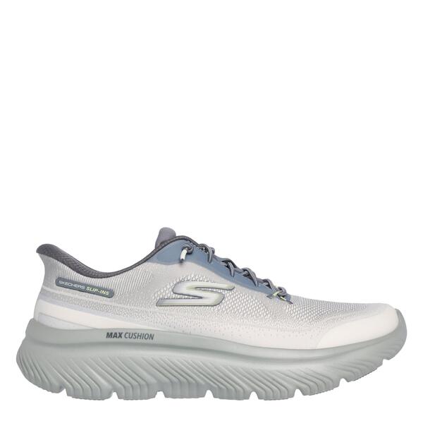 スケッチャーズ メンズ シューズ スニーカー Skechers Go Walk Max Cushioning Hyper Slip On Trainers Mens Charcoal/Lime 濃灰色