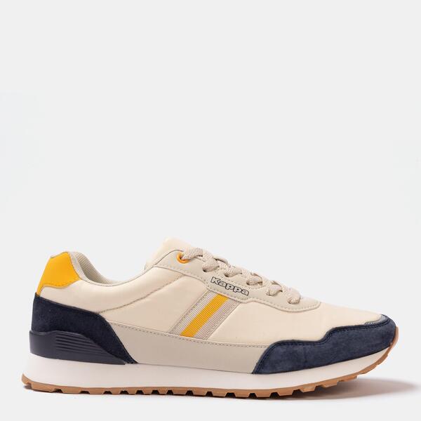 カッパ メンズ シューズ スニーカー Kappa DR Trainers Mens Beige/Navy 米国海軍